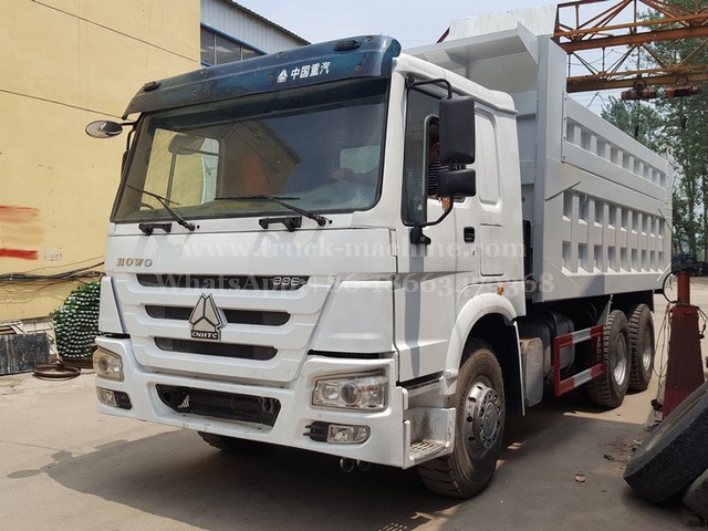 HOWO 6 x 4 Dump Truck 336 White Color www.truck-machine.com