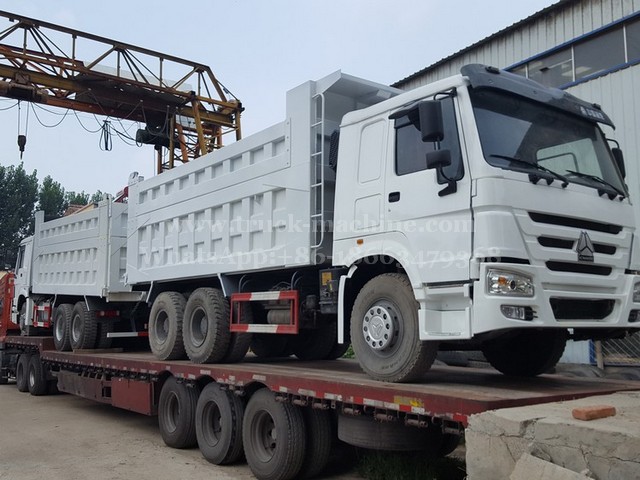 HOWO 6 x 4 Dump Truck 371 White Color www.truck-machine.com