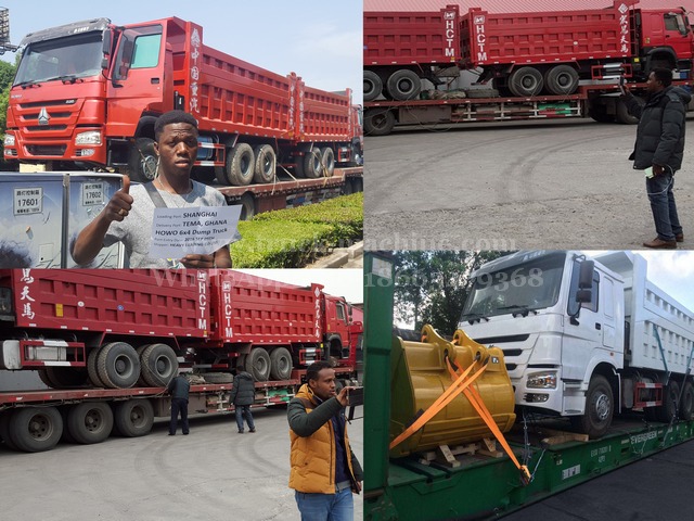 Our customer for HOWO dump Trucks